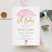 Schirm der Liebe Sprinkle Babydusche Einladung