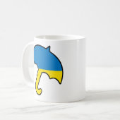 Schirm der Ukraine Kaffeetasse (Vorderseite Links)