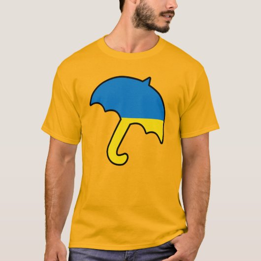 Schirm der Ukraine T-Shirt (Vorderseite)