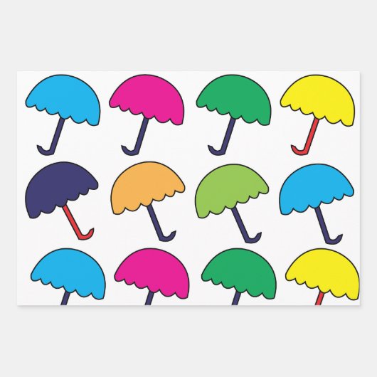 Schirm Geschenkpapier Set (Vorderseite 2)