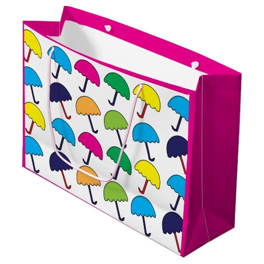 Schirm Große Geschenktüte (Vorderseite Schrägansicht)