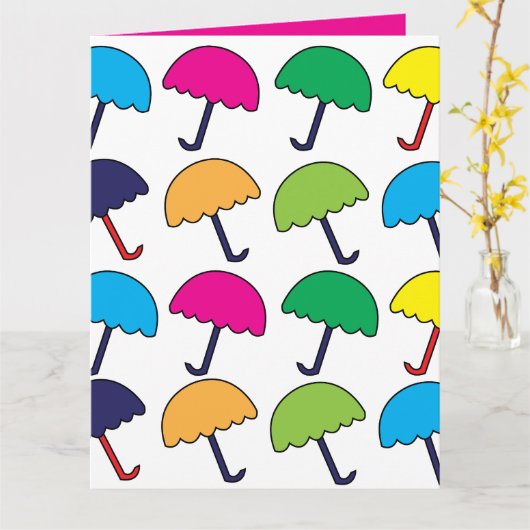 Schirm Karte (Gelbe Blume)