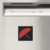 Schirm mit roten und schwarzen Punkten Magnet (In Situ (Geschirrspüler))