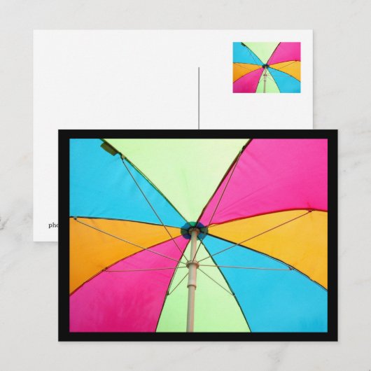 Schirm Postkarte (Vorne/Hinten)