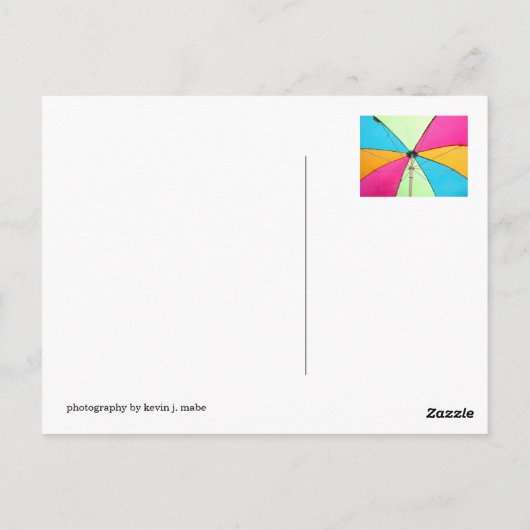 Schirm Postkarte (Rückseite)