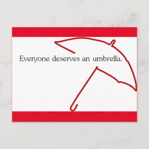 Schirm Postkarte