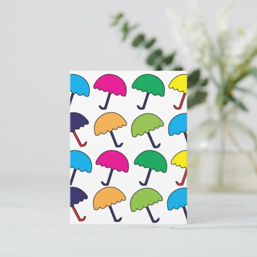 Schirm Postkarte (Stehend Vorderseite)