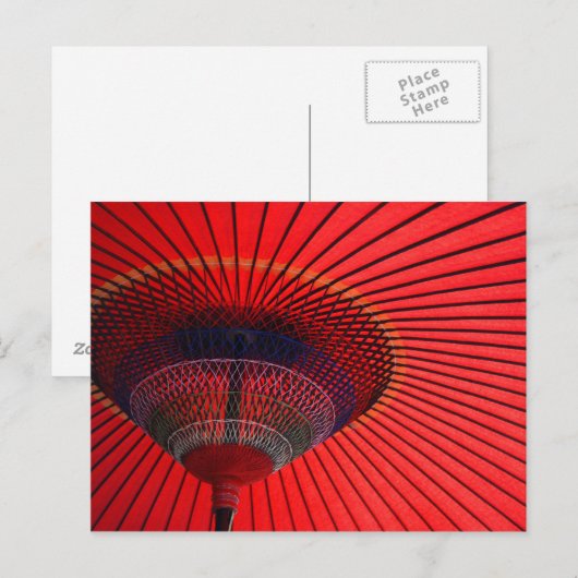 Schirm Postkarte (Vorne/Hinten)