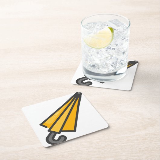 Schirm Rechteckiger Pappuntersetzer (Vor Ort)