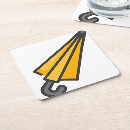 Schirm Rechteckiger Pappuntersetzer (angewinkelt)