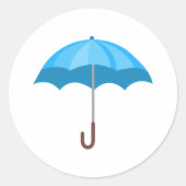 Schirm Runder Aufkleber (Vorderseite)