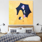 Schirm und Schnee von C Coles Phillips Leinwanddruck (Insitu (Schlafzimmer))