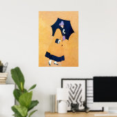 Schirm und Schnee von C Coles Phillips Poster (Heimbüro)