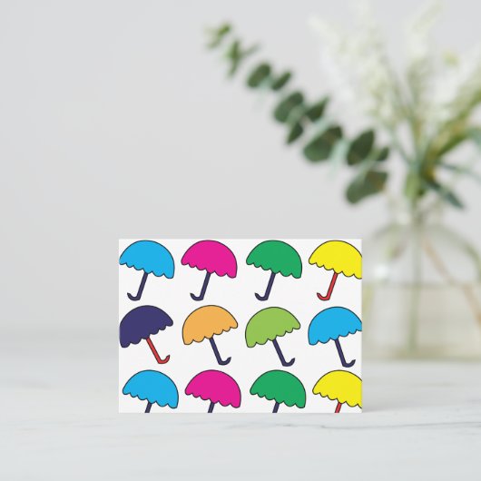 Schirm Visitenkarte (Stehend Vorderseite)