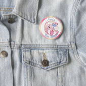 Schirmbär - Junge Mutter - Mädchen Button (Beispiel)