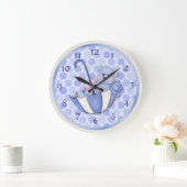 Schirmbären Blau - Anpassen Große Wanduhr (Zuhause)