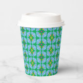 Schirme Blume 8oz. Pappbecher (Links)