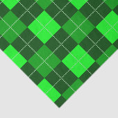SCHIRME, KARIERTE, GRÜNE IRISH-MUSTER SEIDENPAPIER (Ausschnitt)