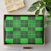 SCHIRME, KARIERTE, GRÜNE IRISH-MUSTER SEIDENPAPIER (Geschenk)