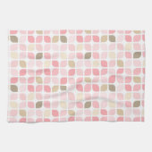 SCHIRMEN VON PINKBROWN, WEISS, BLASEN GESCHIRRTUCH (Horizontal)