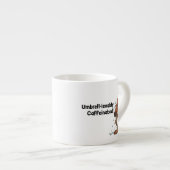 Schirmgeister Yokai - mit Koffeinat verziert Espressotasse (Vorderseite Rechts)