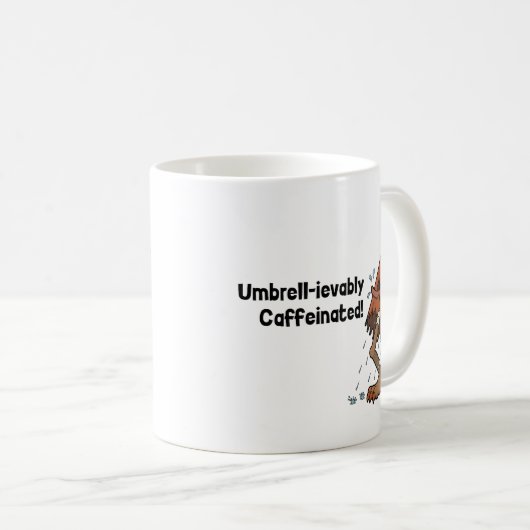 Schirmgeister Yokai - mit Koffeinat verziert Kaffeetasse (VorderseiteRechts)