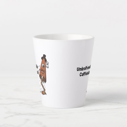 Schirmgeister Yokai - mit Koffeinat verziert Milchtasse (Vorderseite)