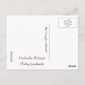 Schirmherrin Postkarte (Rückseite)