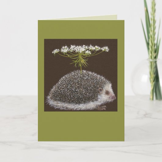 Schirmkarte für Igel Karte (Vorderseite)