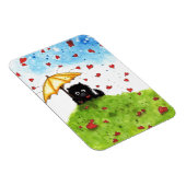 Schirmkatzenherzen von Bihrle Magnet (Rechte Seite)