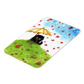 Schirmkatzenherzen von Bihrle Magnet (Linke Seite)