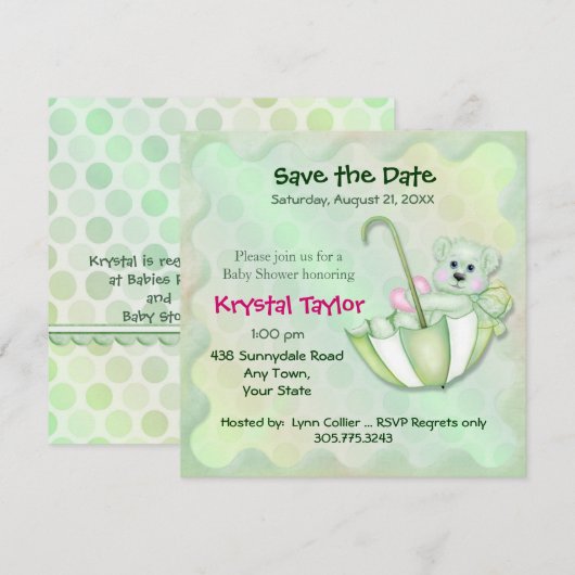 Schirmminze - Einladung (Vorne/Hinten)