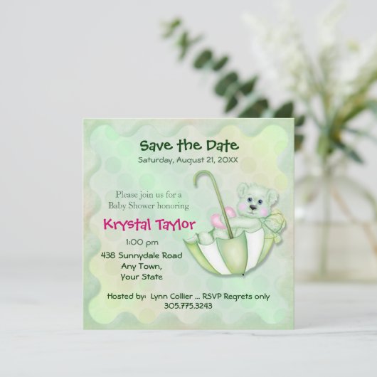 Schirmminze - Einladung (Stehend Vorderseite)