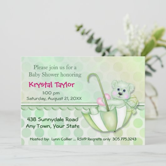 Schirmminze - Einladung (Stehend Vorderseite)