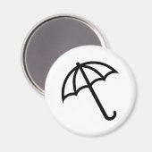 Schirmsymbol Magnet (Vorderseite/Rückseite)