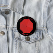 Schirmtag, Rot Button (Beispiel)