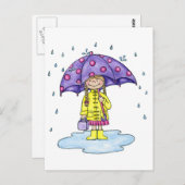 Schirmwolle Postkarte (Vorne/Hinten)