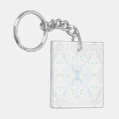 Schism Light Abstrakter Regenbogen Weiße Wasserfar Schlüsselanhänger (Vorderseite links)