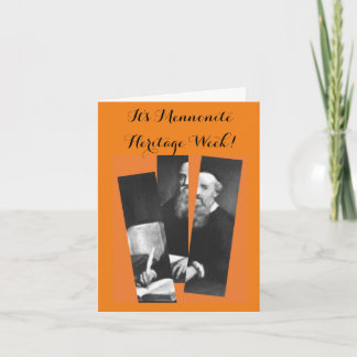 Schism Mennonite Heritage Week Card Karte