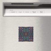 Schisma Dunkler Regenbogen Abstrakte Aquarellkunst Magnet (In Situ (Geschirrspüler))