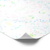 Schisma Licht Regenbogen Abstrakte Aquarellkunst Poster (Ecke)