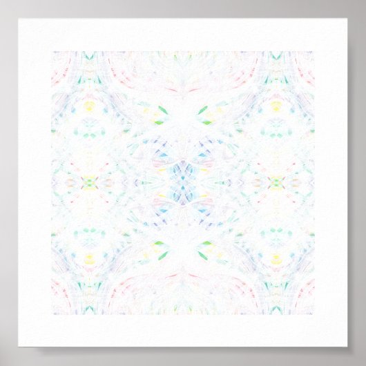 Schisma Licht Regenbogen Abstrakte Aquarellkunst Poster (Vorne)