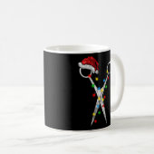 Schissar Friseurin Santa Hair Stylist Kaffeetasse (VorderseiteRechts)