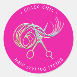 Schissenhair Logo Name Danke Holograph Pinky Runder Aufkleber