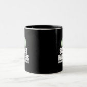 Schist Happens Geologist Mineral Geode Rock Collec Zweifarbige Tasse (Mittel)