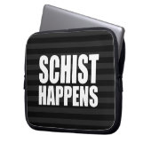 Schist Happens Laptopschutzhülle (Vorderseite Links)