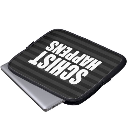 Schist Happens Laptopschutzhülle (Vorne Knopf)
