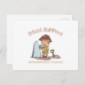 Schist Happens Metamorphically Speaking Postkarte (Vorne/Hinten)