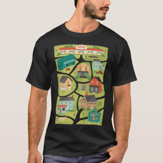 Schitt&x27;s Creek Town Map Classic T - Shirt
