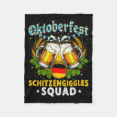 Schitzengiggles Squad Munich Beer Bavarian Fleecedecke (Vorderseite)